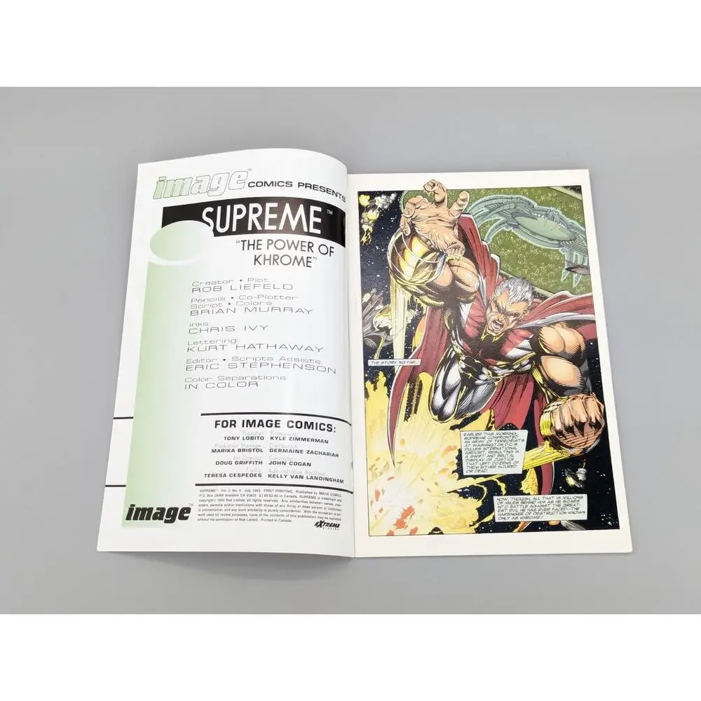 Supreme Annual Issue #4 Image comics 1992 Boarded Comic Book